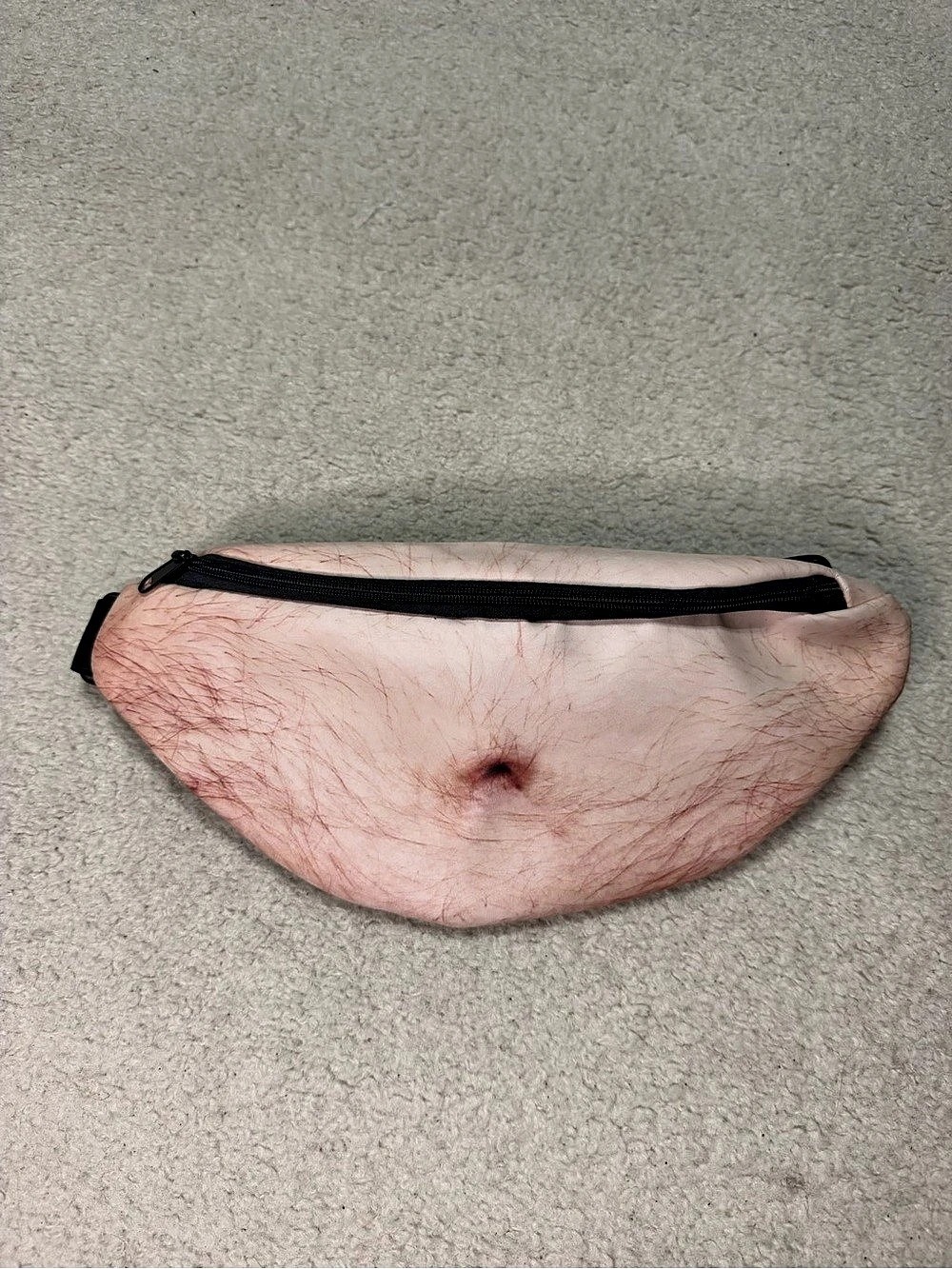 Hairy Belly Dad Bod Fanny Pack Funny Novelty Waist Bag gag gift white elephant